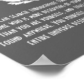 Lotus Buddha Liebe Zitat Poster (Ecke)