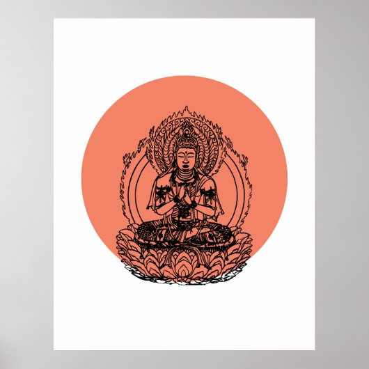 Lotus Buddha Poster (Vorne)
