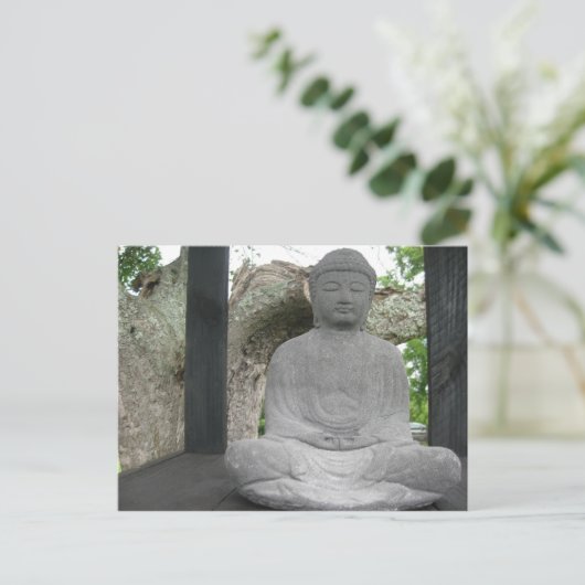Lotus Buddha Postkarte (Stehend Vorderseite)