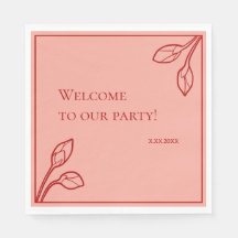 Lotus Buds Personalisiert Party Paper Napkins