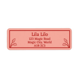 Lotus Buds Personalisiert Rücksendeadresse