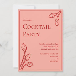 Lotus Buds Personalisierte Party Einladung