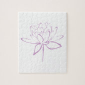 Lotus Calligraphy (Lavender) Puzzle (Vertikal)