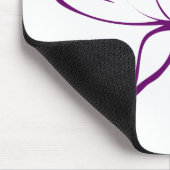 Lotus Calligraphy (Lila) Mousepad (Ecke)