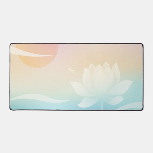 Lotus Calm Desk Mat Schreibtischunterlage (Vorderseite)