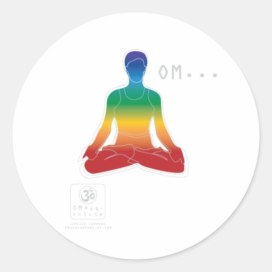 Lotus Chakras Sticker (Vorderseite)