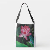 Lotus Custom Multiprint Cross Body Bag Tragetaschen Mit Langen Trägern (Rückseite)
