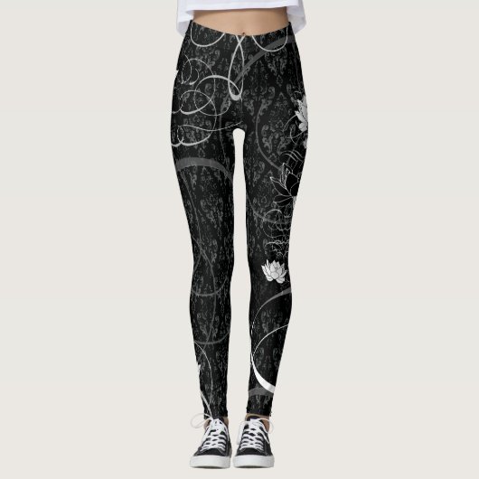 Lotus Damask Leggings (Vorderseite)