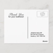 Lotus "Danke" Postcard Postkarte (Rückseite)