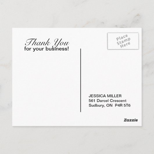 Lotus "Danke" Postcard Postkarte (Rückseite)