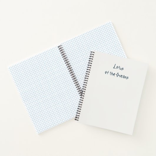 Lotus der Ozeane Notizbuch (Innenseite)