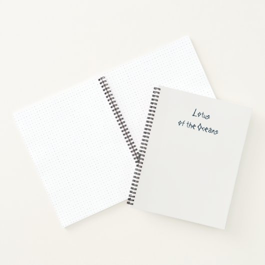 Lotus der Ozeane Notizbuch (Innenseite)