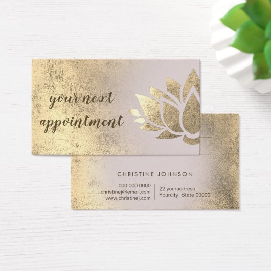 Lotus Design Terminkarte (Schreibtisch)