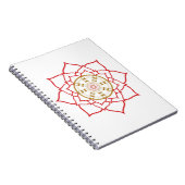 Lotus Dharma Wheel Notebook Notizblock (Rechte Seite)