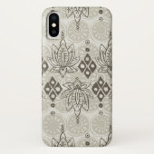 Lotus Diamant Leinen Case-Mate iPhone Hülle (Rückseite)