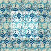 Lotus-Diamantblau Stoff (Kachel)