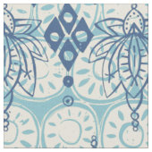 Lotus-Diamantblau Stoff (Nahaufnahme)