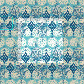 Lotus diamond blau stoff (Kachel)