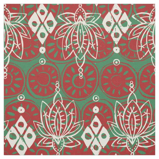 Lotus diamond Christmas Stoff (Muster)
