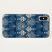 Lotus diamond indigo Case-Mate iPhone hülle (Rückseite (Horizontal))
