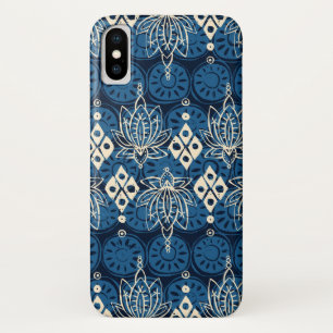 Lotus diamond indigo iPhone x hülle