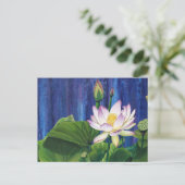 Lotus Dream Postkarte (Stehend Vorderseite)