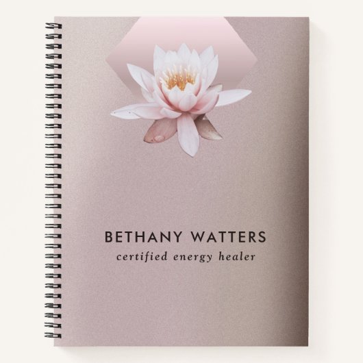 Lotus Dusty Rose Gradient Notizblock (Vorderseite)