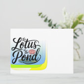 Lotus Einladung (Stehend Vorderseite)