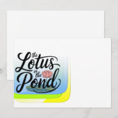 Lotus Einladung (Vorne/Hinten)