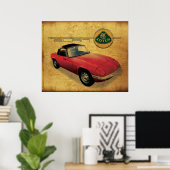 Lotus Elan Vintage Poster (Heimbüro)