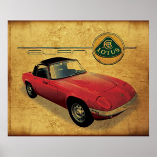 Lotus Elan Vintage Poster