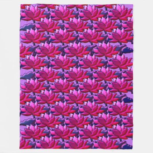 Lotus emote Miami Nights Fleecedecke (Vorderseite)