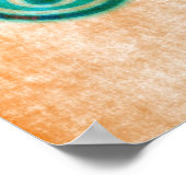 Lotus Energy Batik Style Poster (Ecke)