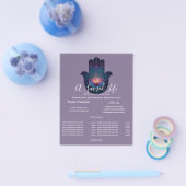 Lotus-Erwachen | Hamsa-Hand-Design Flyer (Einzeln)