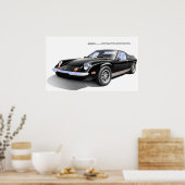 Lotus Europa Black Poster (Küche)