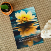 Lotus Everything Beautiful Rumi Zitat Gruß Karte