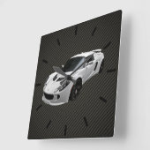 Lotus Exige S Quadratische Wanduhr (Winkel)