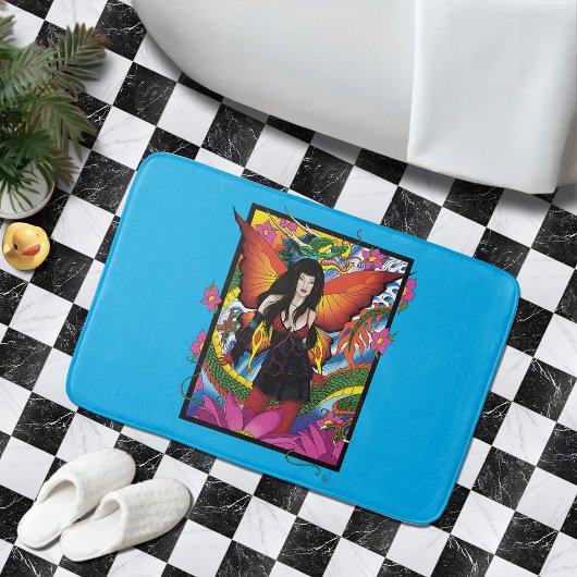 Lotus Fairy Chinese Water Dragon Badematte