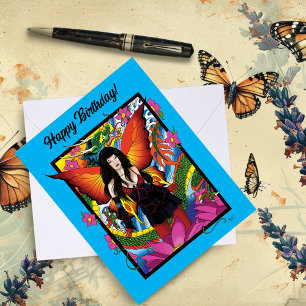 Lotus Fairy Chinese Water Dragon Karte