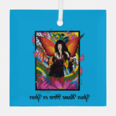 Lotus Fairy Chinese Water Dragon Ornament Aus Glas (Rückseite)