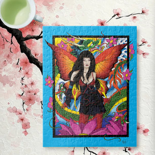 Lotus Fairy Chinese Water Dragon Puzzle