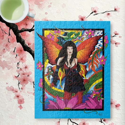 Lotus Fairy Chinese Water Dragon Puzzle