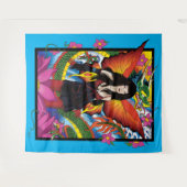 Lotus Fairy Chinese Water Dragon Wandteppich (Vorderseite (Horizontal))