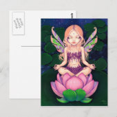 "Lotus Fairy" Postkarte (Vorne/Hinten)
