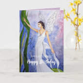 Lotus Fairy von Farida Greenfield Karte (Gelbe Blume)