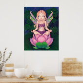 Lotus Fairy yoga Fee Lilie Principe Poster (Küche)