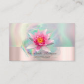 Lotus farbenfroher holografischer Tinte Visitenkarte (Vorderseite)