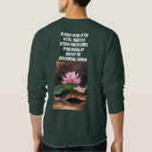 LOTUS farbiges Design von RIVA_FASHIONSTORE Sweatshirt (Rückseite)