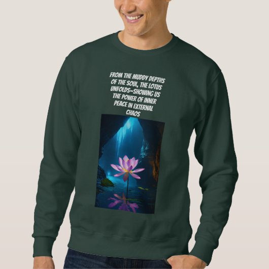LOTUS farbiges Design von RIVA_FASHIONSTORE Sweatshirt (Vorderseite)