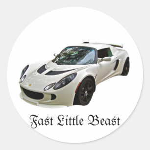 Lotus Fast Little Beast Runder Aufkleber